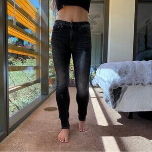 R 13 Black Skinny Jeans